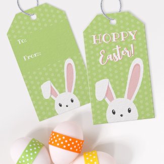 Hoppy Easter Bunny Cute Funny Spring Green
