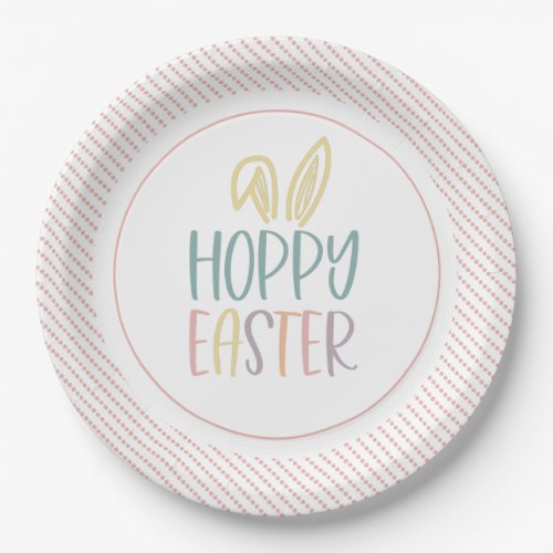 Hoppy Easter Bunny Ears Paper Plate