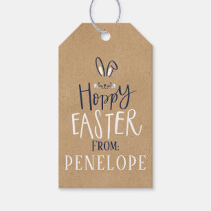 HOPPY EASTER BUNNY GIFT TAGS