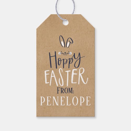 HOPPY EASTER BUNNY GIFT TAGS