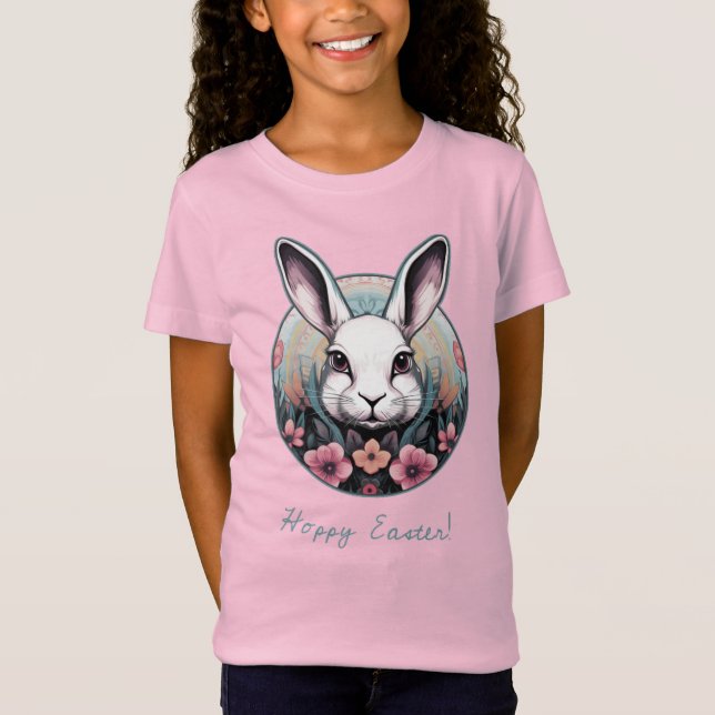 Hoppy Easter Bunny Kids Shirt  (Front)