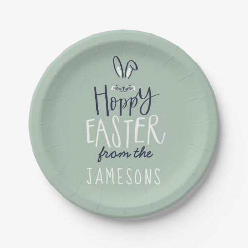 HOPPY EASTER BUNNY PAPER PLATES