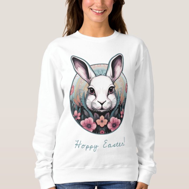 Hoppy Easter Bunny Sweatshirt (Front)