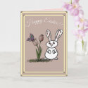 Hoppy Easter Bunny & Tulips Card