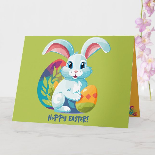 Hoppy Easter! Card (Orchid)