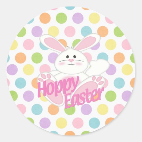 Hoppy Easter Classic Round Sticker