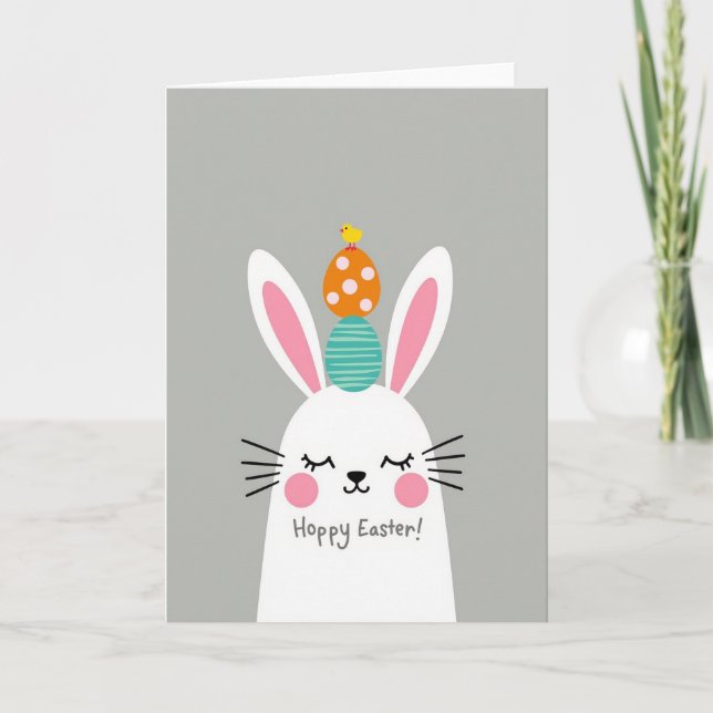Hoppy Easter Creature Friend Card (Front)