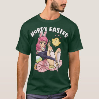 Hoppy Easter Cute Bunny Anime Kawaii Easter T-Shirt
