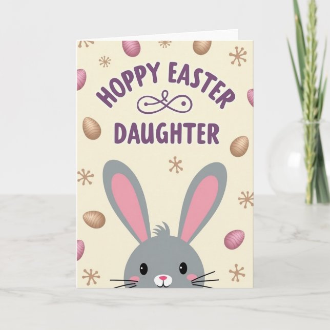 Hoppy Easter Daughter Card (Front)
