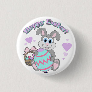 Hoppy Easter! Easter Bunny Button