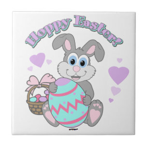 Hoppy Easter! Easter Bunny Tile