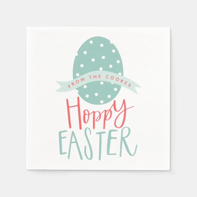 HOPPY EASTER EGG NAPKINS (Front)