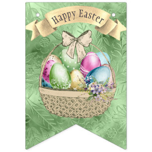 Hoppy Easter Festivities: Colorful Bunting Flags