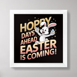 Hoppy Easter Framed Art