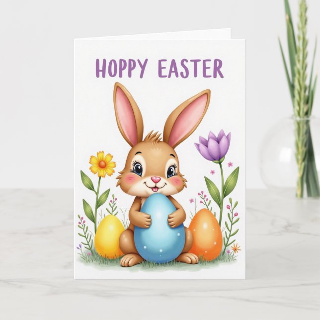 Hoppy Easter Friend Card (Front)