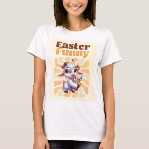 Hoppy Easter Goat T-Shirt Designs in sakuraDeco