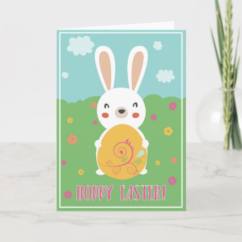 Hoppy Easter greeting card