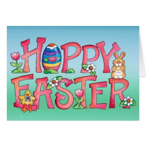 Hoppy Easter - Greeting Card | Zazzle