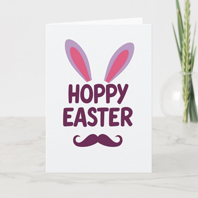 Hoppy Easter Greeting Card (Front)