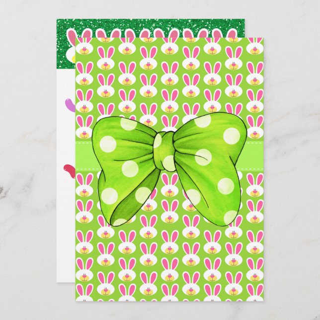 Hoppy Easter Invitation (Front/Back)