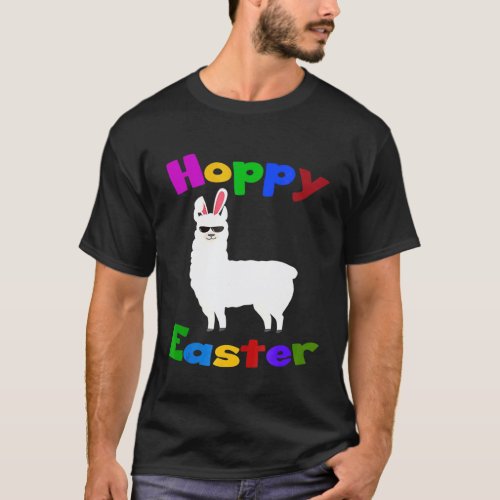 Hoppy Easter Llama Bunny T-Shirt