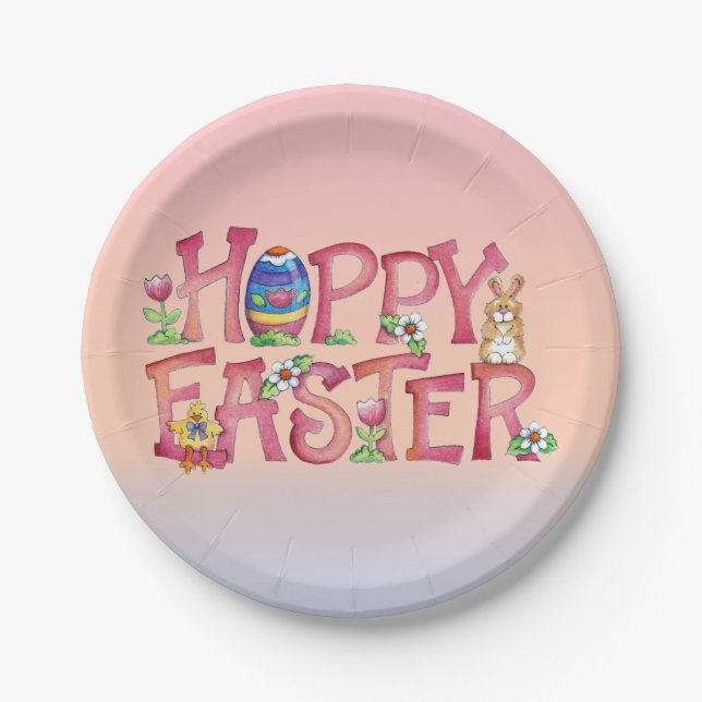 Hoppy Easter - Paper Plates (Front)