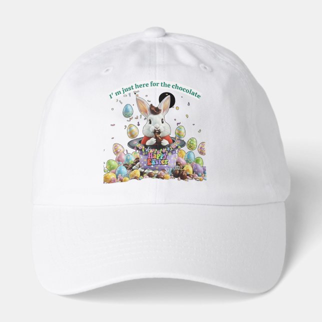 Hoppy Easter pass the chocolate Hat (Front)