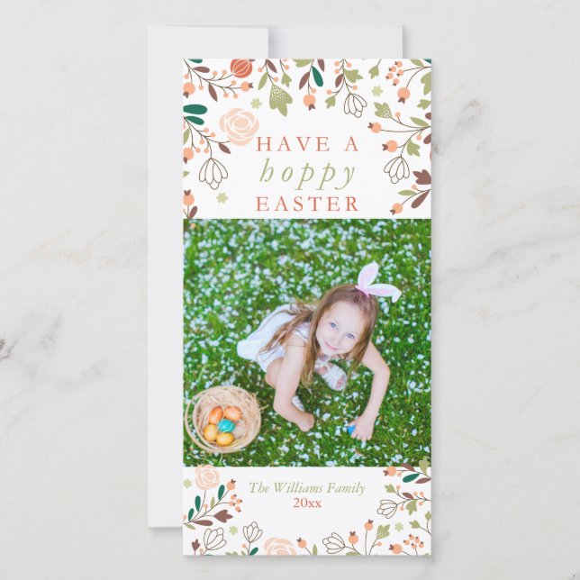 Hoppy Easter Photo Cards (Front)