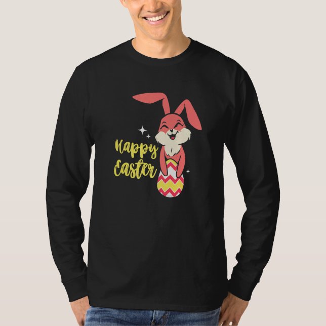 Hoppy Easter Rabbit Egg Hunt Bunny Spring Easter E T-Shirt (Front)