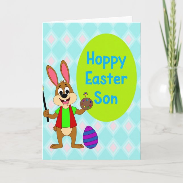 Hoppy Easter Son Art Card (Front)