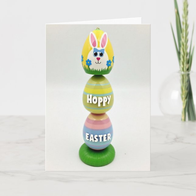 Hoppy Easter Spring Animal Card (Front)