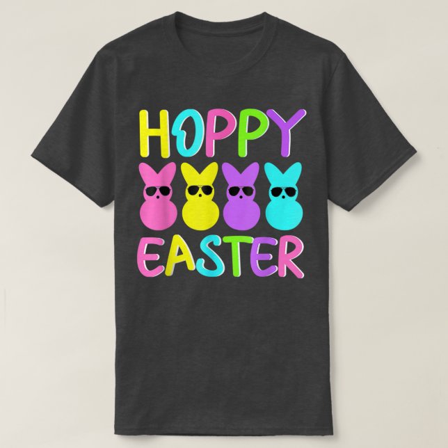 Hoppy Easter Squad Happy Easter Day Cute Bunny Eas T-Shirt (Design Front)