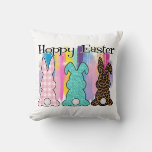 Hoppy Easter Throw Pillow