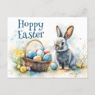 Hoppy Easter Watercolor