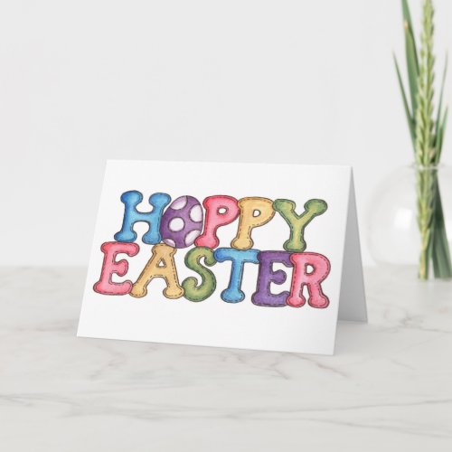 HOPPY EASTER WISHES FILLED WITH LOVE HOLIDAY CARD