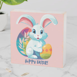 Hoppy Easter! Wooden Box Sign