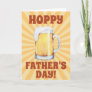 Hoppy Father's Day Beer Mug Sunburst Card