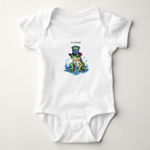 Hoppy Fathers Day Frog Top Hat and Tie Design