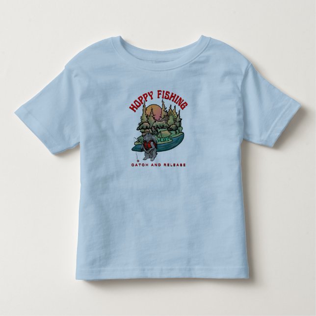 Hoppy Fishing Catch and Release Toddler T-shirt (Front)