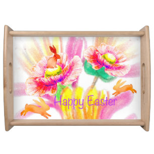 Hoppy Floral Easter Tray