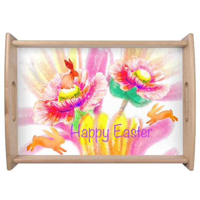 Hoppy Floral Easter Tray (Front)