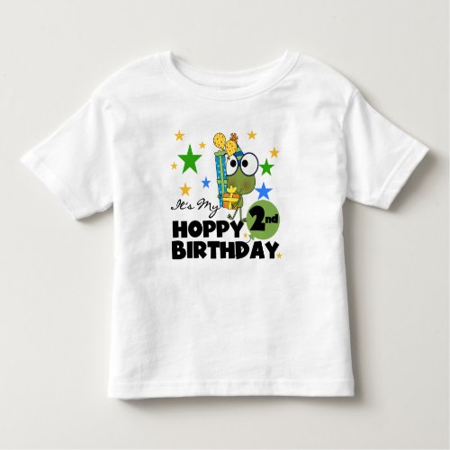 Hoppy Frog 2nd Birthday T_shirts and Gifts