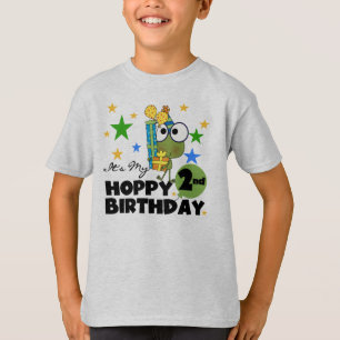 Hoppy Frog 2nd Birthday T-shirts and Gifts