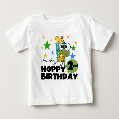 Hoppy Frog 2nd Birthday T_shirts and Gifts