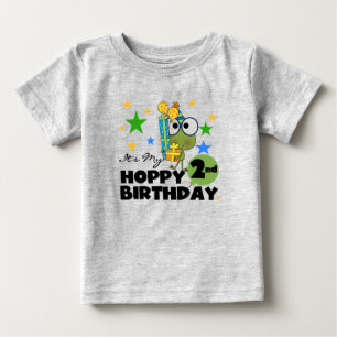 Hoppy Frog 2nd Birthday T-shirts and Gifts