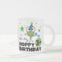 Hoppy Frog 3rd Birthday Tshirts and Gifts