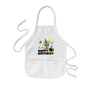 Hoppy Frog 4th Birthday T-shirts and Gifts Kids' Apron