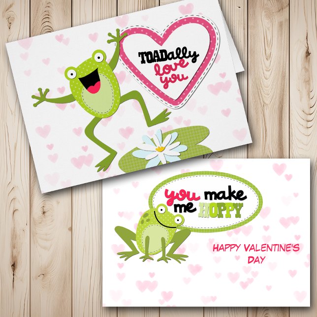 Hoppy Frog TOADally Love You Valentine Cards (Creator Uploaded)