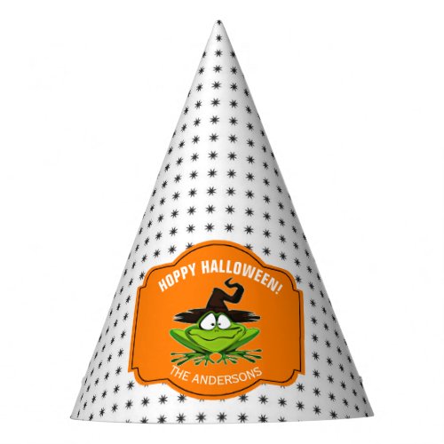 Hoppy Halloween Frog ID221 Party Hat