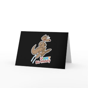 hoppy happy birthday kangaroo card